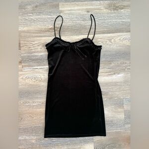 Urban Outfitters Velvet Black Dress Size Medium.
